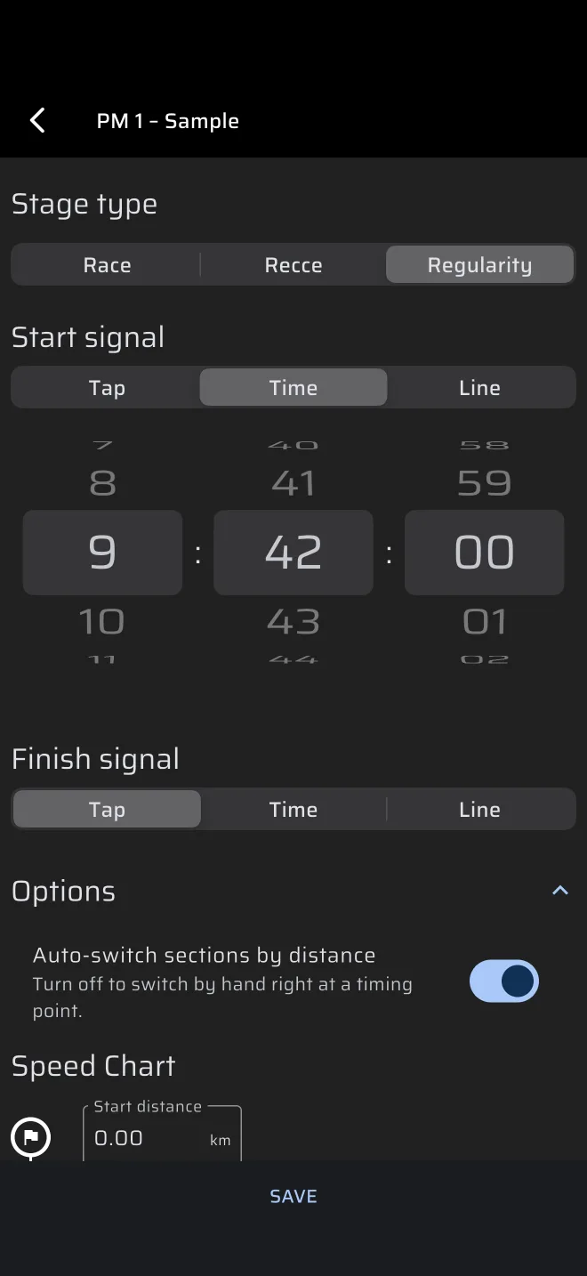 editor de especial, tipo Regularidade